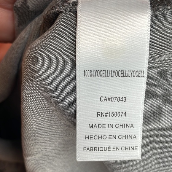 Std Grace Star Print Btn Dwn Shirt Starry Ruffle Astro Sz LG - Picture 5 of 8